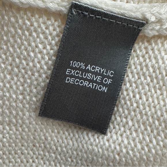 Marled patriotic LOVE sweater NWT XL - Picture 5 of 6